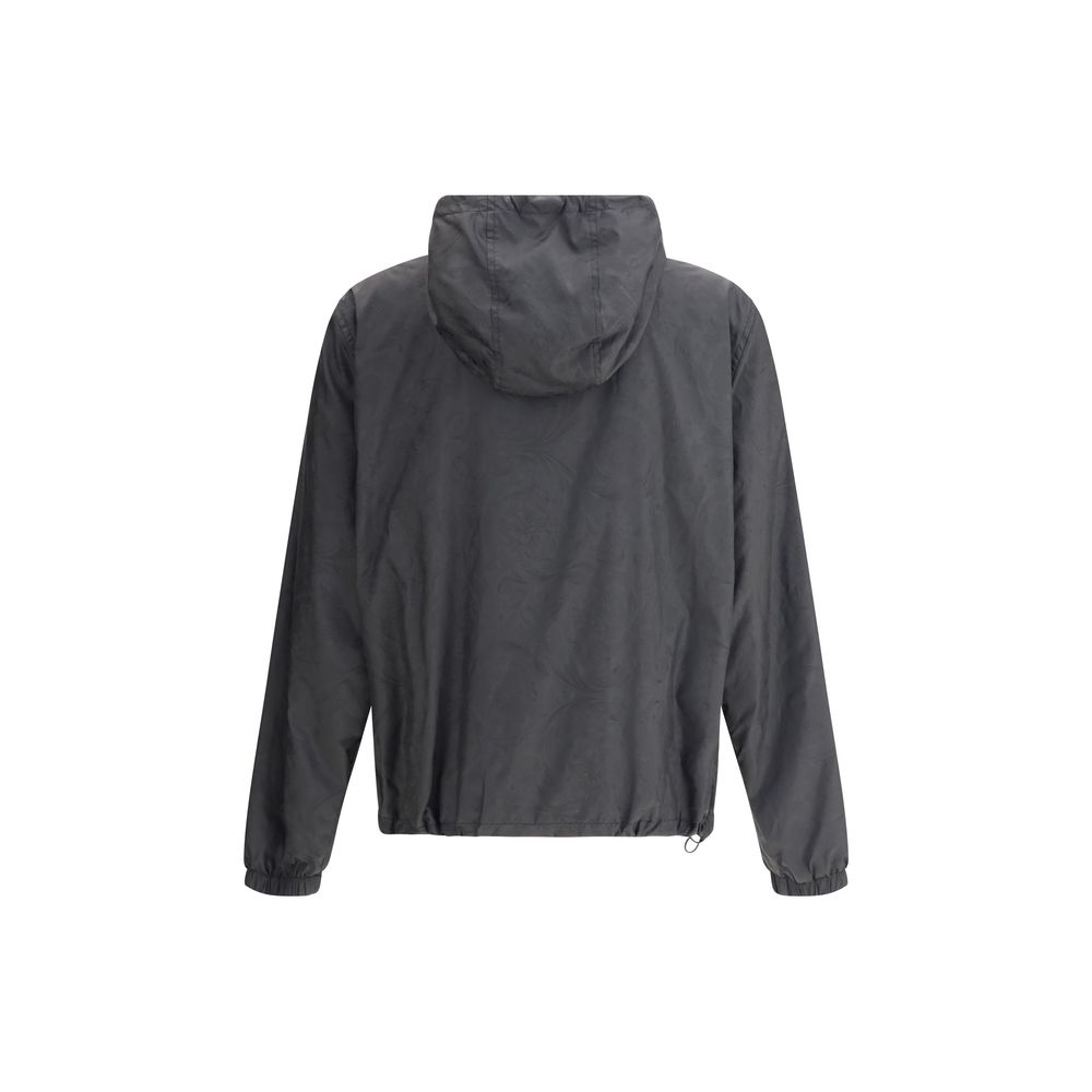 Black Polyester Shell Jacket