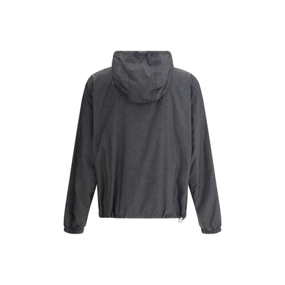 Black Polyester Shell Jacket