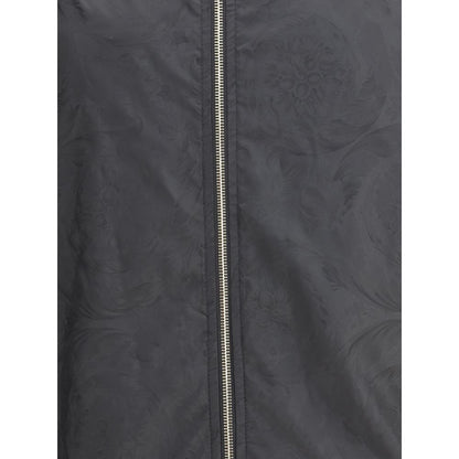 Black Polyester Shell Jacket