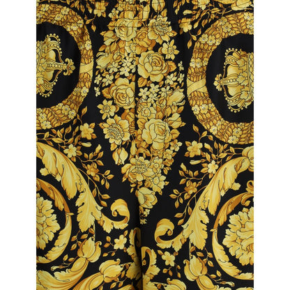 Multicolor Silk Bermuda Shorts