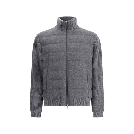 Gray Wool Bomber