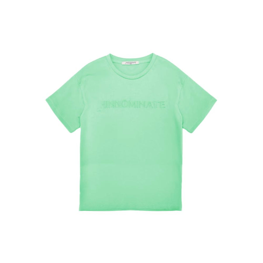 Green Cotton Women T-Shirt