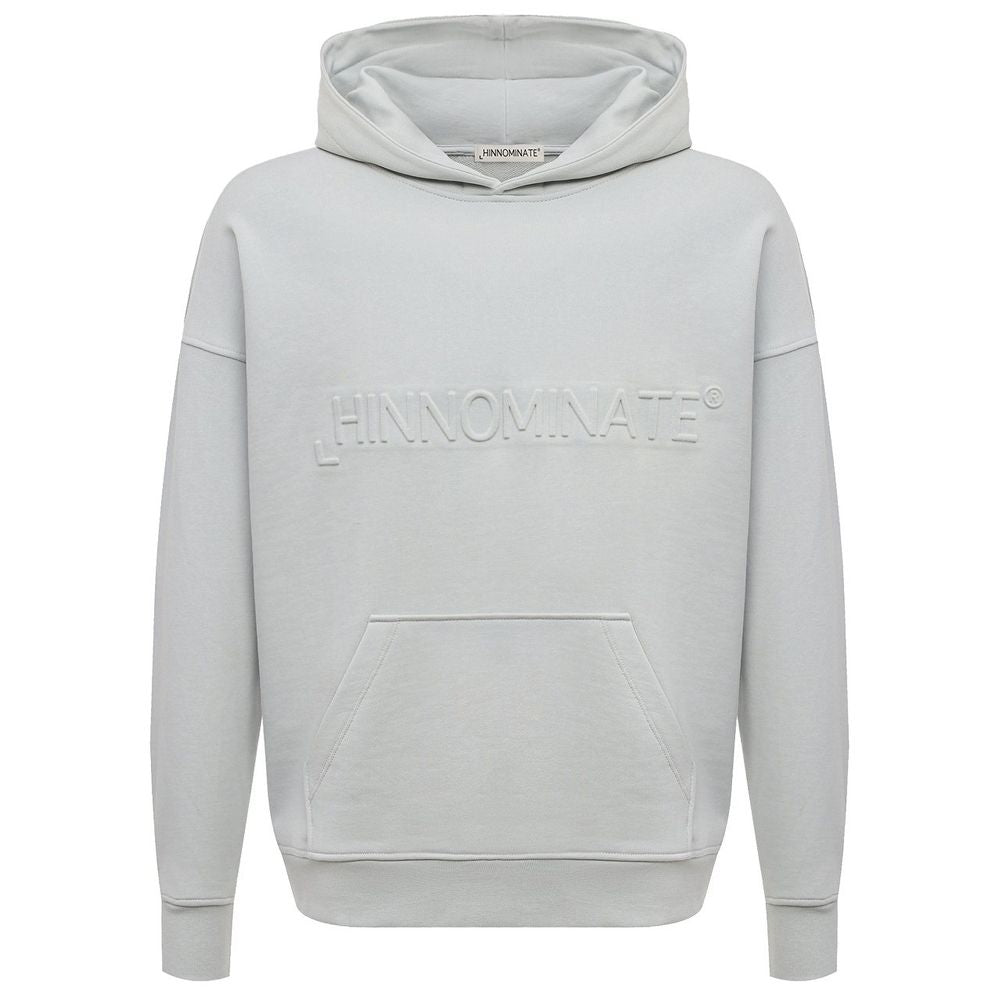 Gray Cotton Men Hoodie