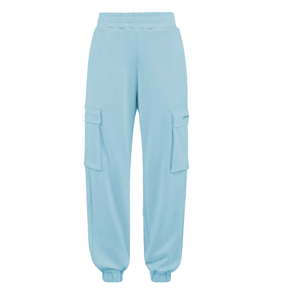 Blue Polyester Women Pant
