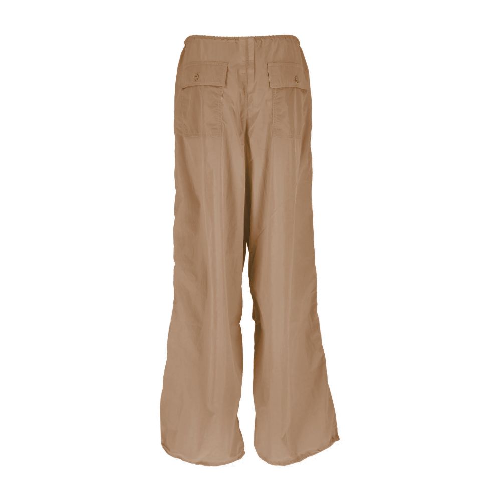 Brown Nylon Women Trouser