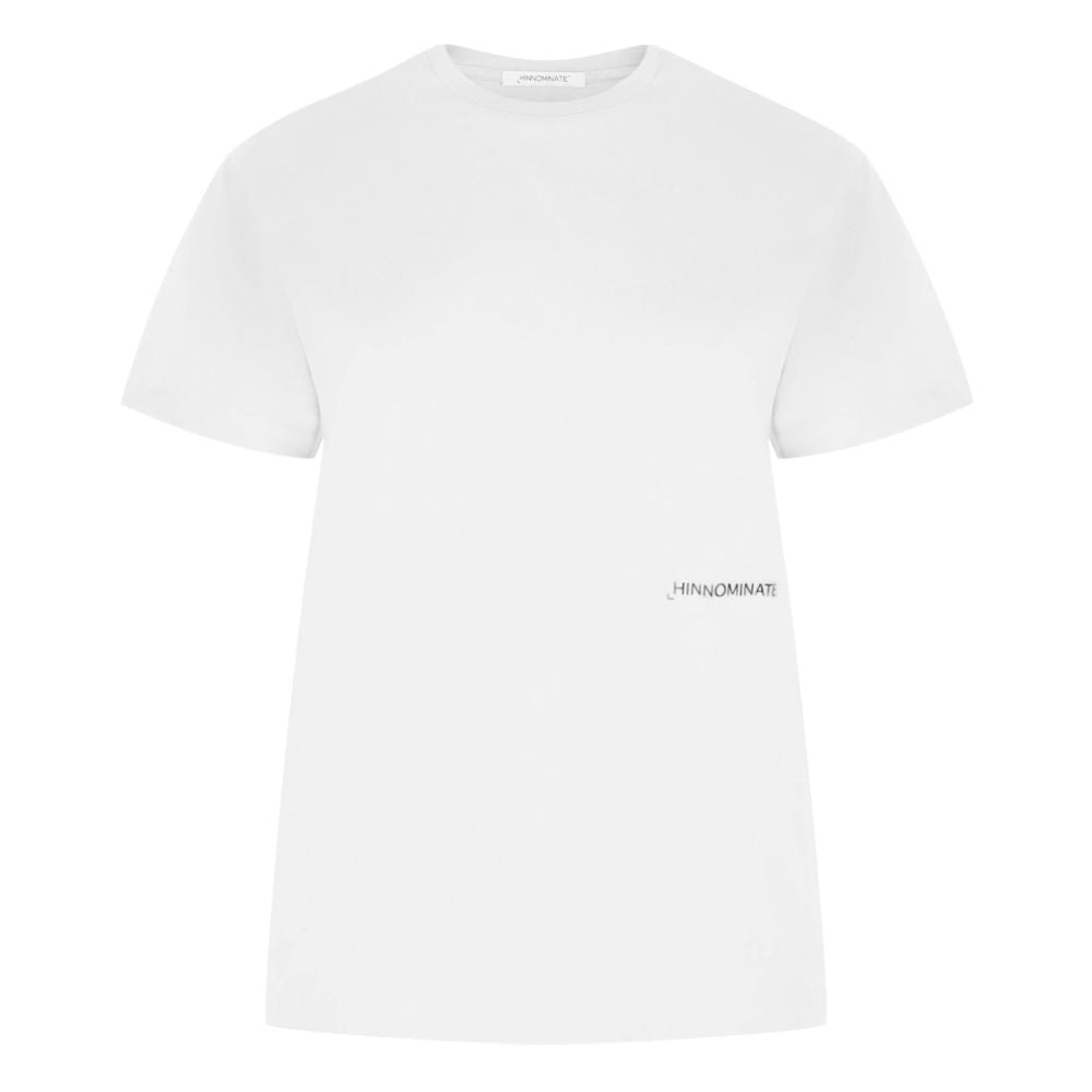White Cotton Women T-Shirt