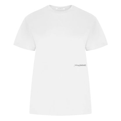 White Cotton Women T-Shirt