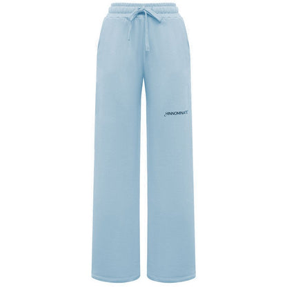 Blue Cotton Women Palazzo Pants
