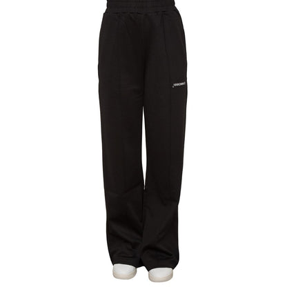 Black Polyester Women Trouser