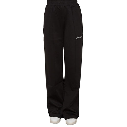 Black Polyester Women Trouser