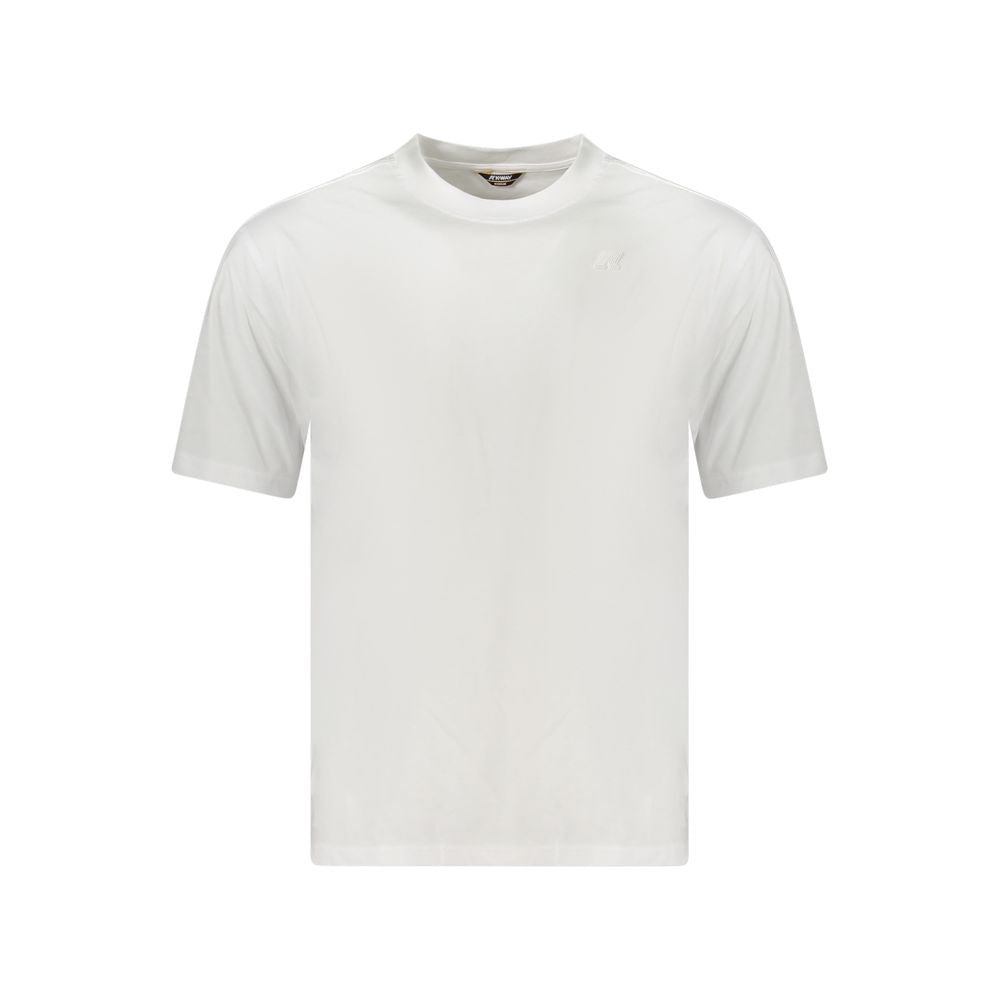White Cotton Men T-Shirt