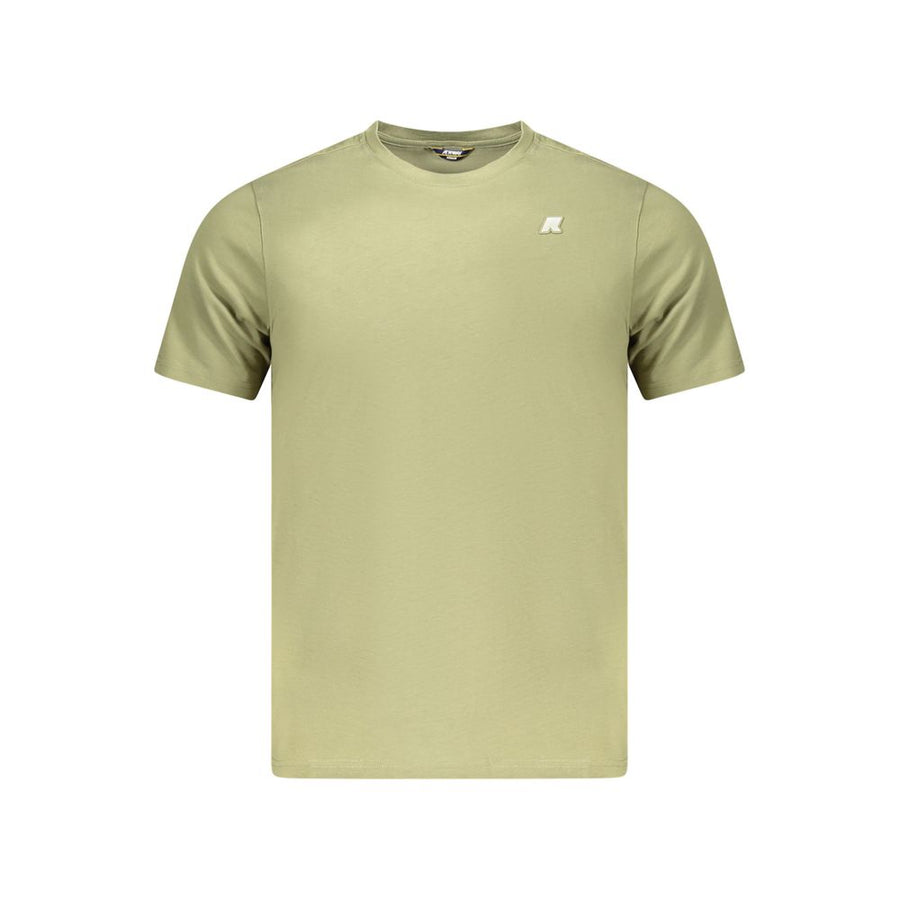 Green Cotton Men T-Shirt