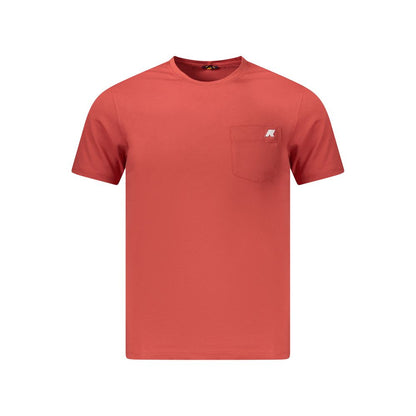 Red Cotton Men T-Shirt