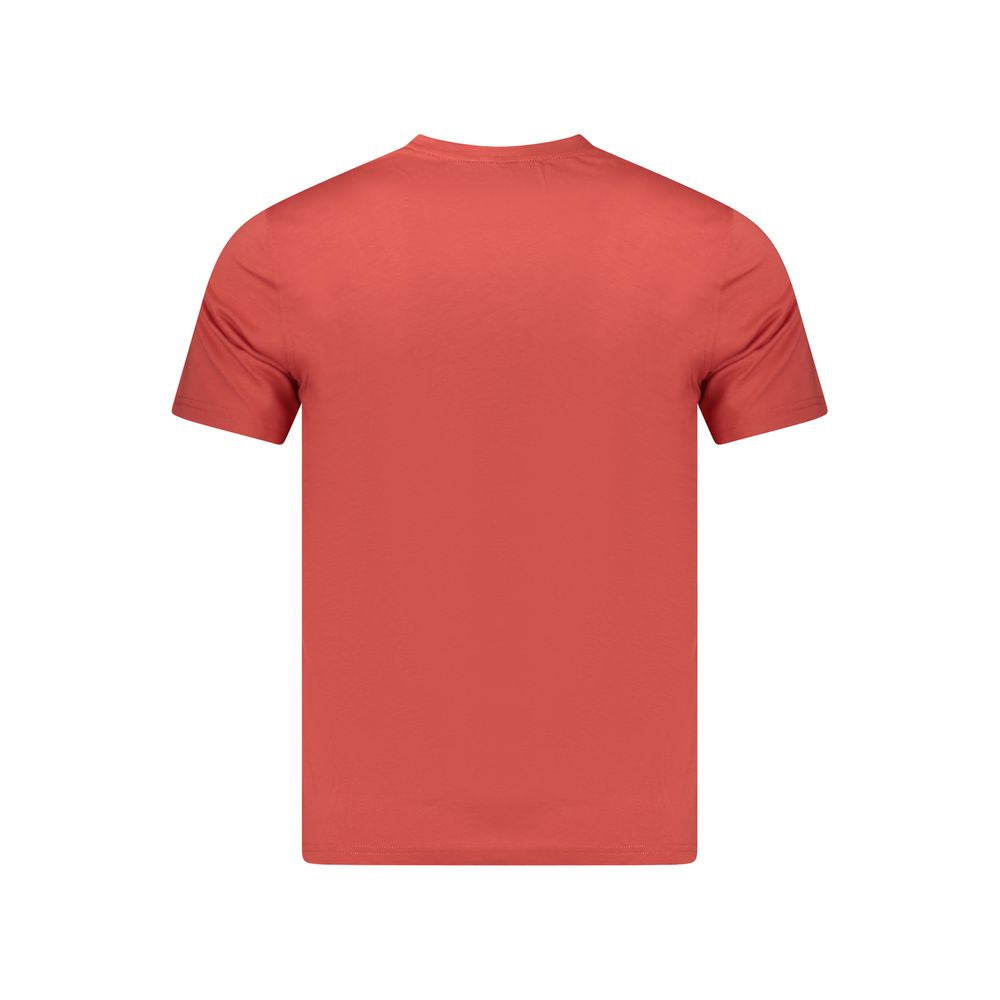 Red Cotton Men T-Shirt