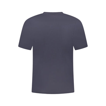 Blue Cotton Men T-Shirt