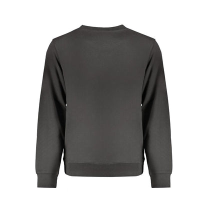 Black Cotton Men Sweater