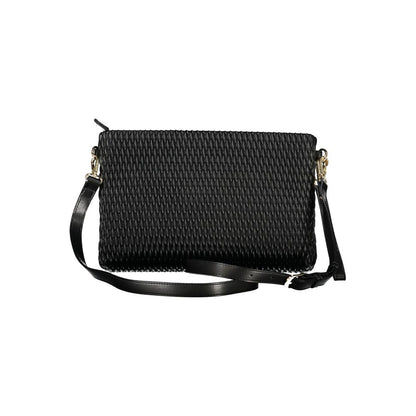 "Nero Poliuretano Women Handbag"