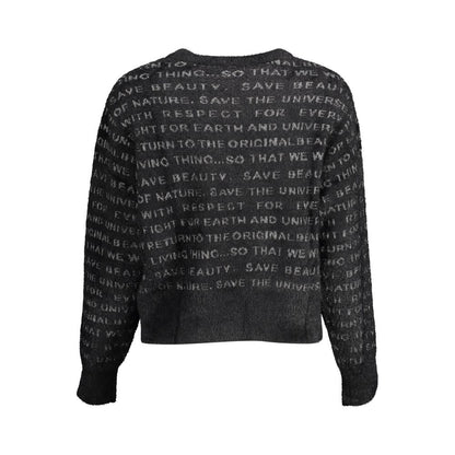 Black Polyester Sweater