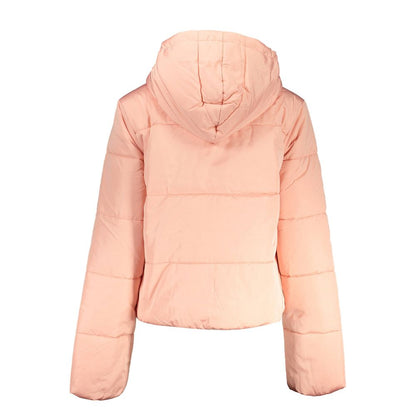 Pink Polyester Jackets & Coat