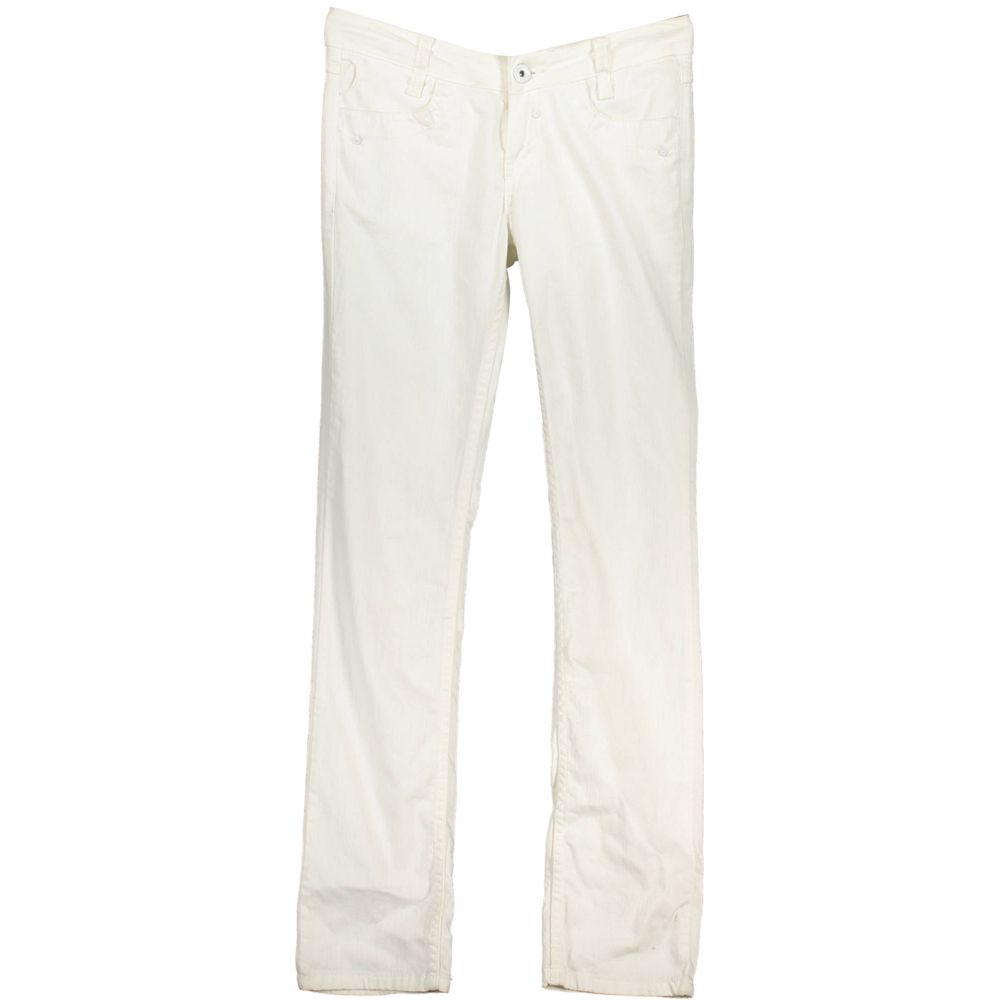 White Cotton Women's Jeans