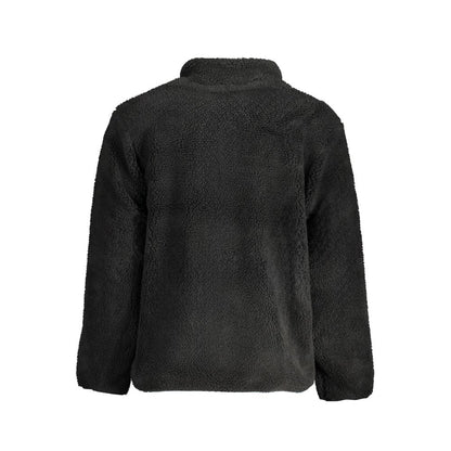 Black Polyester Men Jacket
