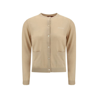 Beige Cashmere Cardigan