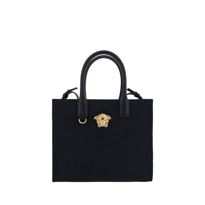 Black Cotton Shoulder Bag