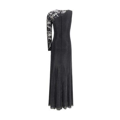 Black Polyester Casual Dress