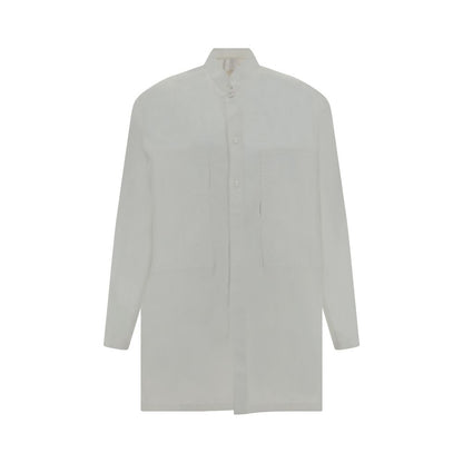 White Cotton Pattern Shirt