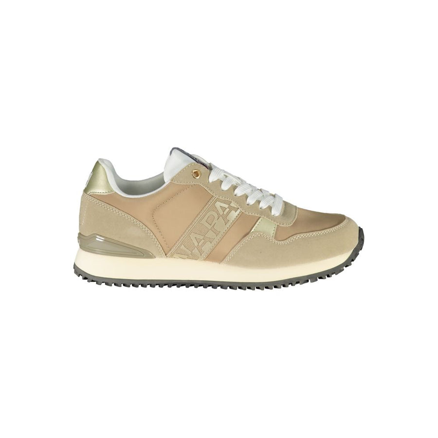 Beige Polyester Sneaker