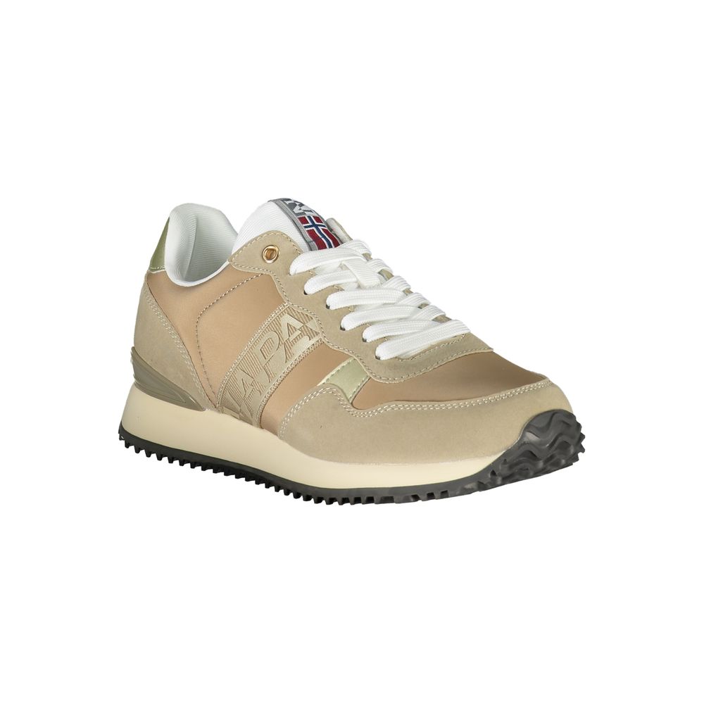 Beige Polyester Sneaker
