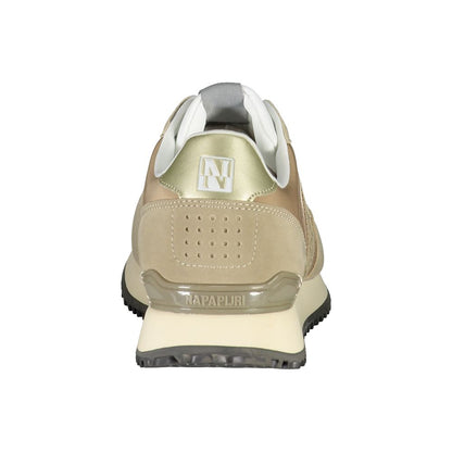 Beige Polyester Sneaker