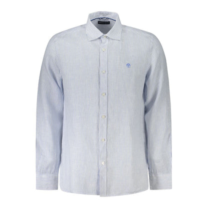 Azzurro Linen Men Shirt