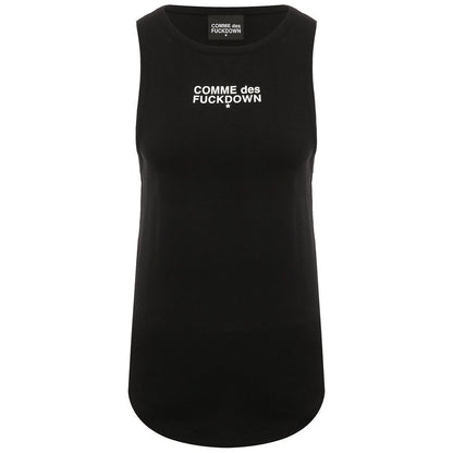 "Black Cotton Women Tank Top"