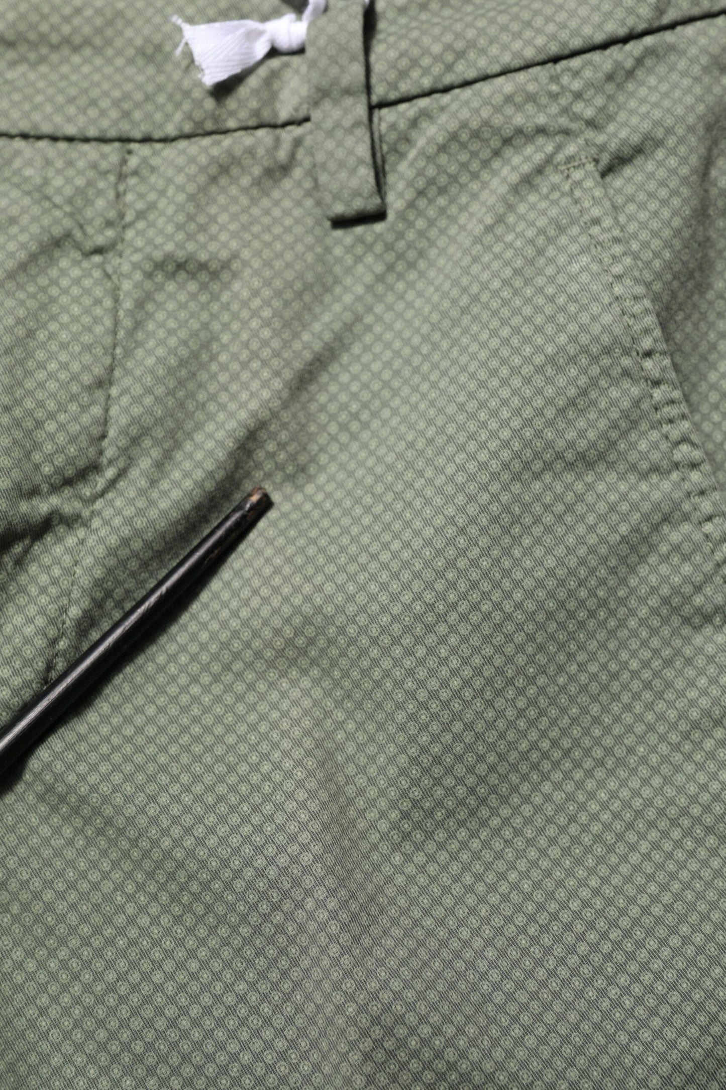 Green Mid Waist Skinny Fit Casual Pants