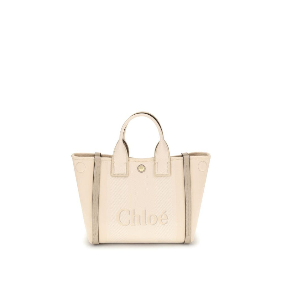 Beige Cotton Handbag