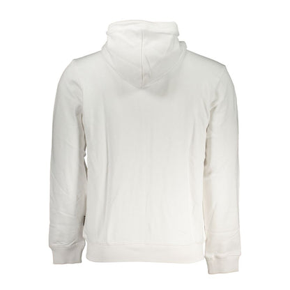 "Bianco Cotton Men's Sweatshirt with Hood"