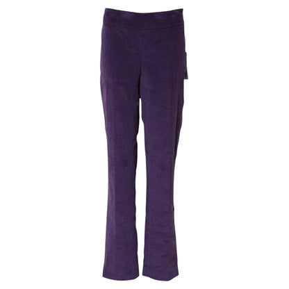 Purple High Waisted Flared Pants