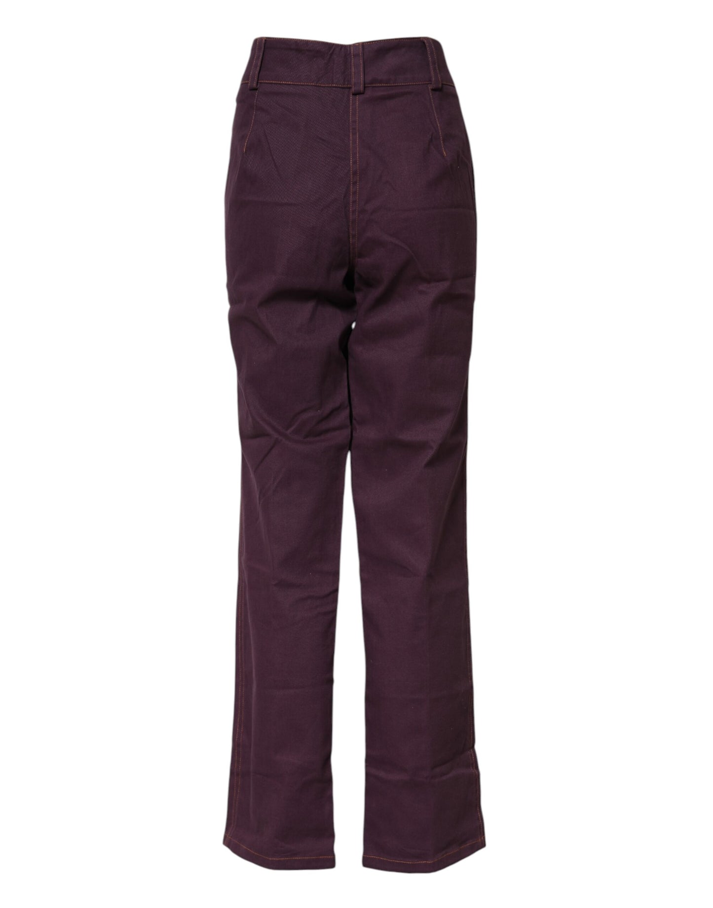 Purple High Waisted Tapered Pants