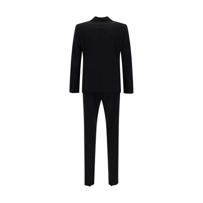 Black Fleece Wool Two-Piece Suit