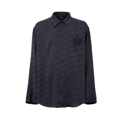 Gray Viscose Dress Shirt