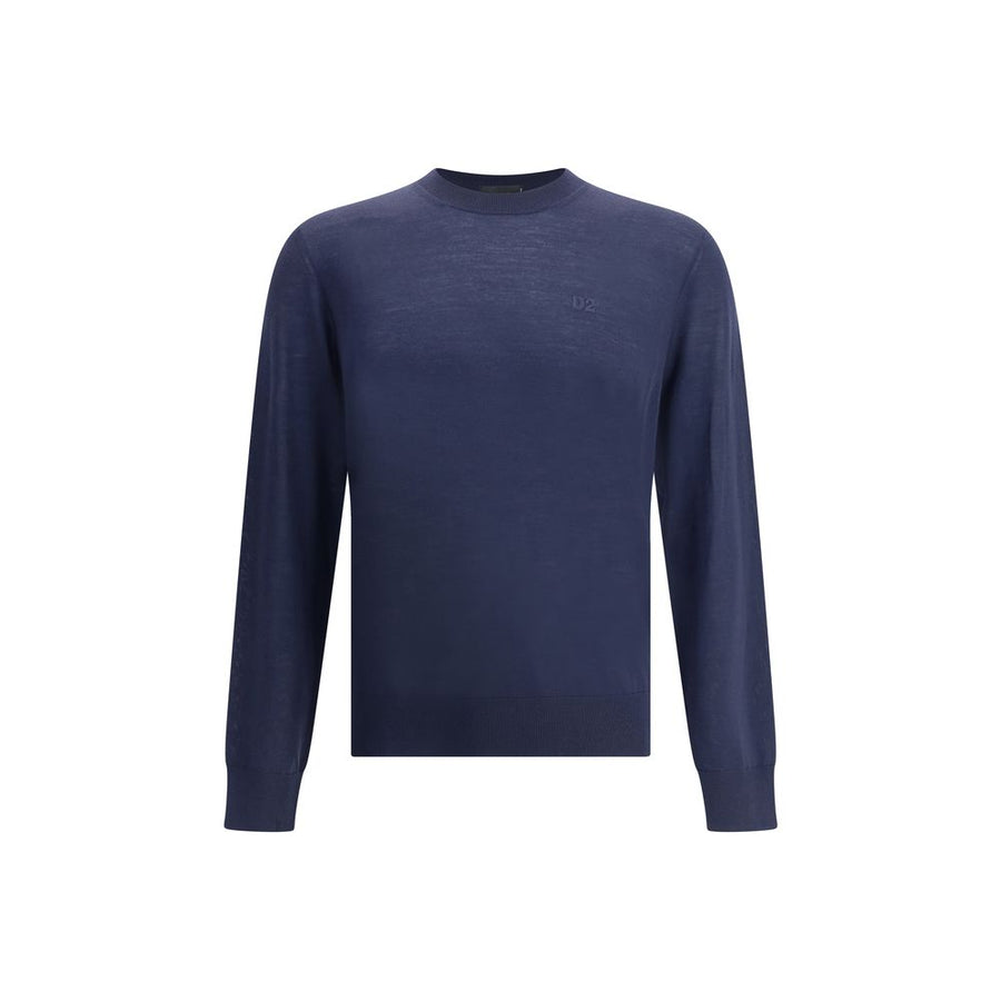 Blue Fleece Wool Sweatshirt