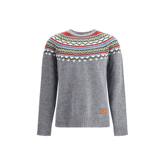 Gray Fleece Wool Sweatshirt