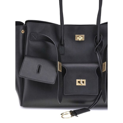 Black Calf Leather Bos Taurus Shoulder Bag