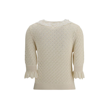 Cream Cotton Sweatshirt
