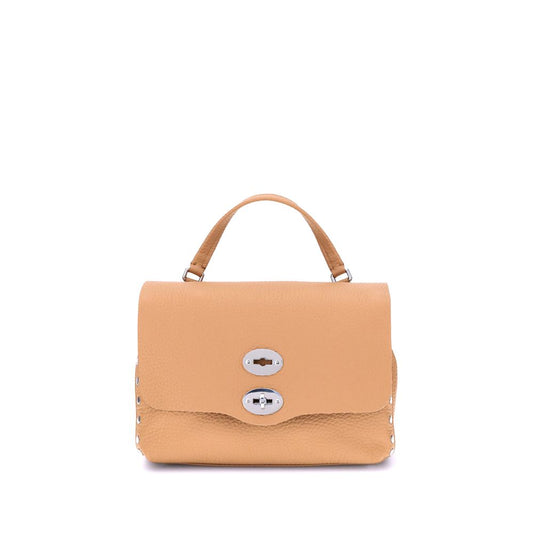 Beige Calf Leather Bos Taurus Handbag