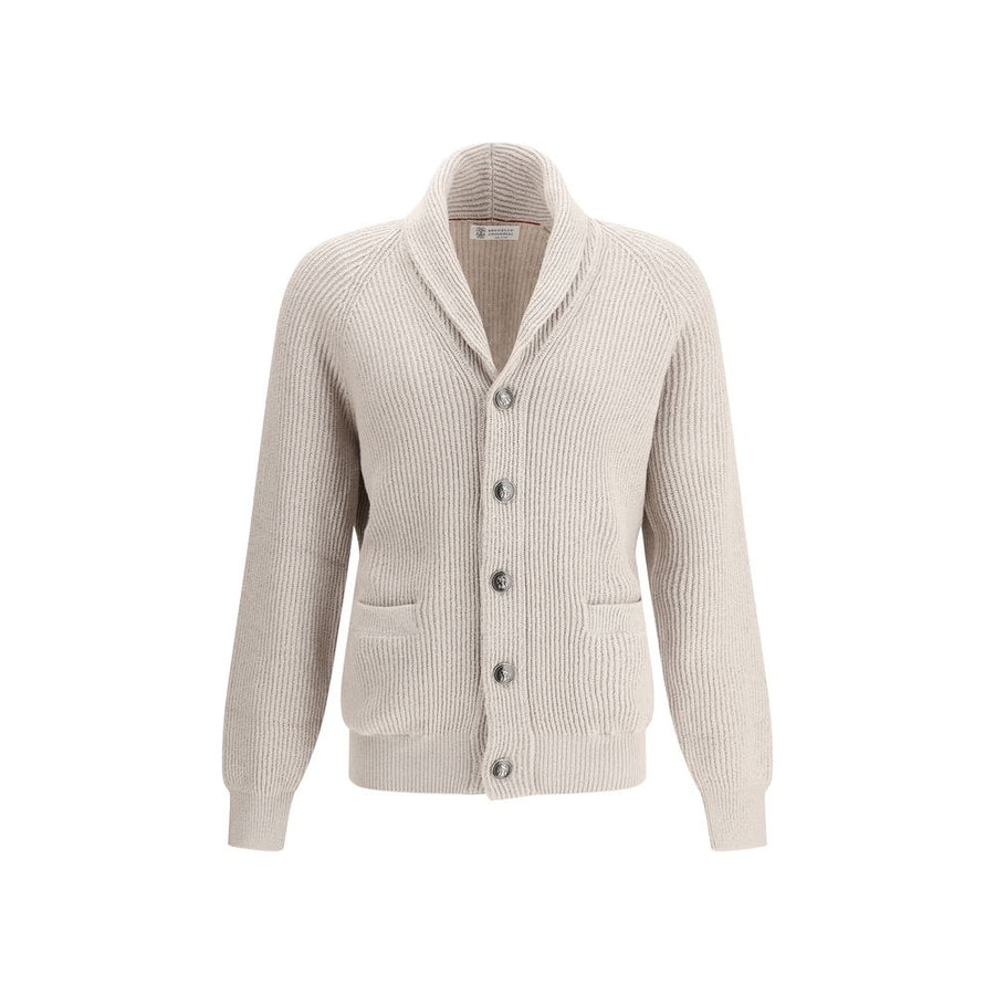 Beige Cotton Cardigan