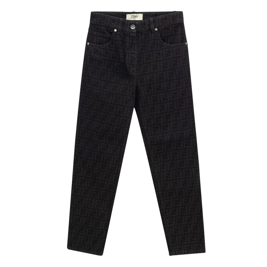 Black Cotton Slim Fit Jeans