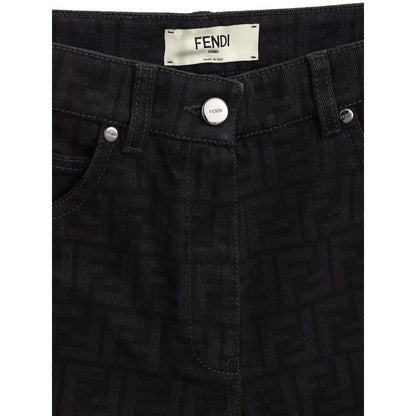 Black Cotton Slim Fit Jeans