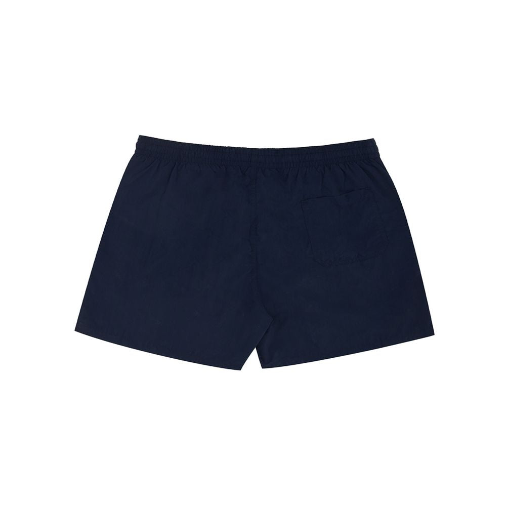 Blue Polyester Swim Shorts